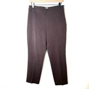 Talbots brown business casual dress crop pants heritage size 6  B154